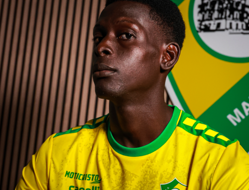 Tahirou Diao veste de amarelo e verde nos SUB-19